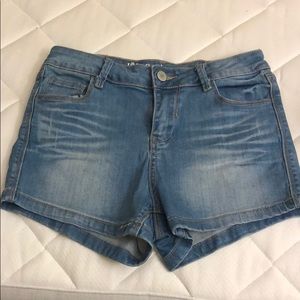 high waist denim shorts